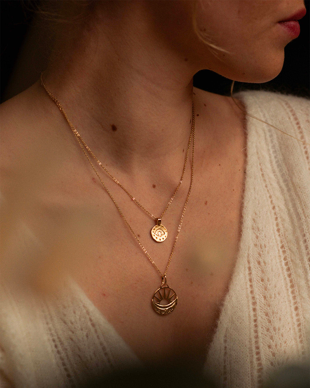 Zahara gold necklace