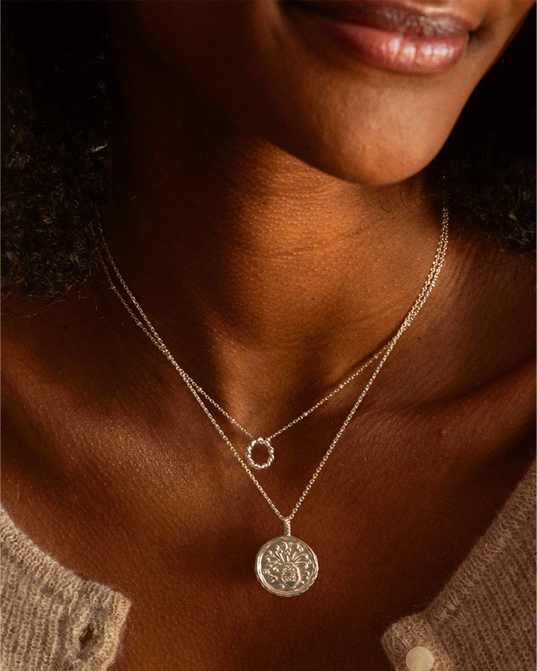 Gabrielle silver necklace