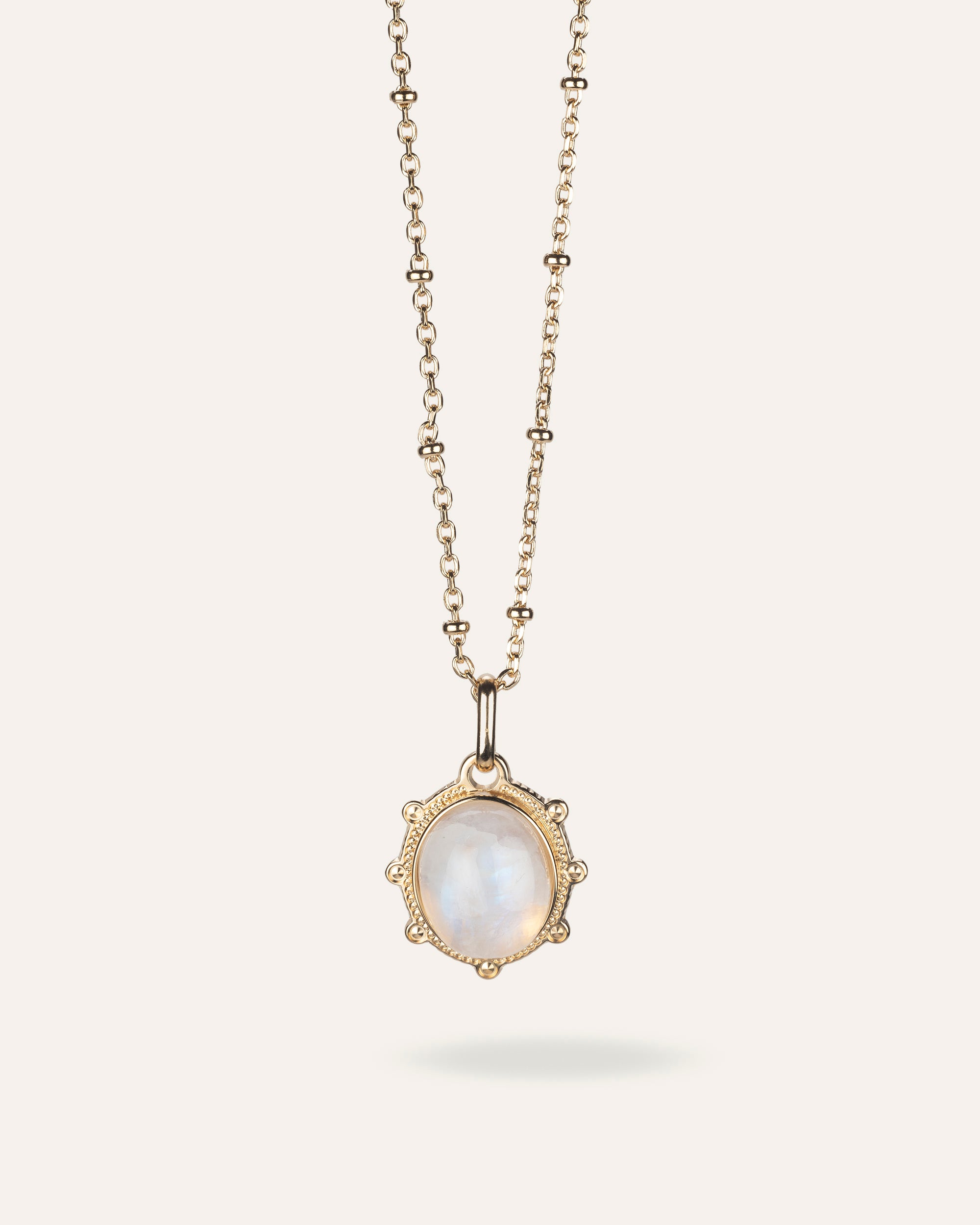 Tara gold and moonstone necklace
