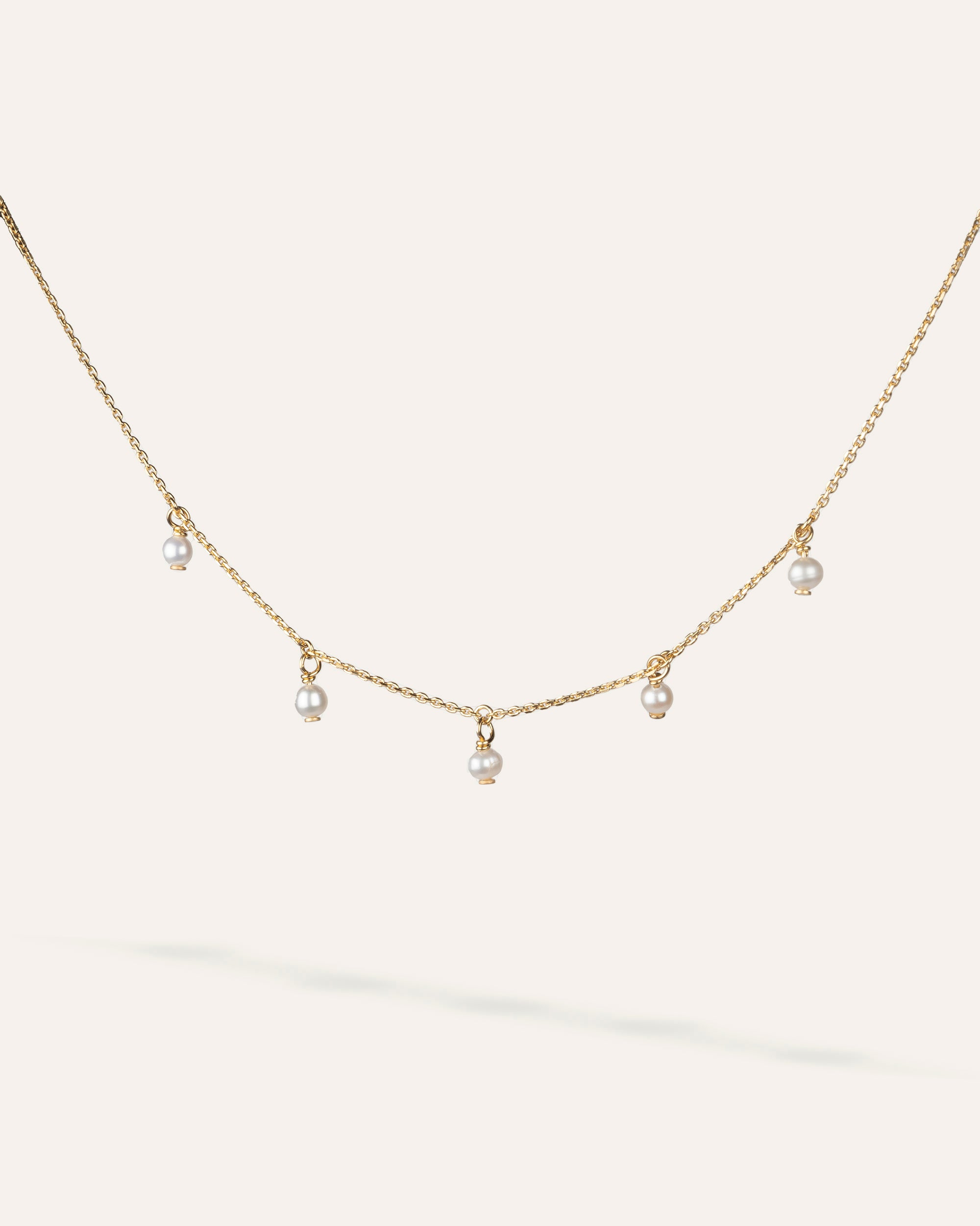 Collier Éternelle Plaqué Or 18ct / Perle