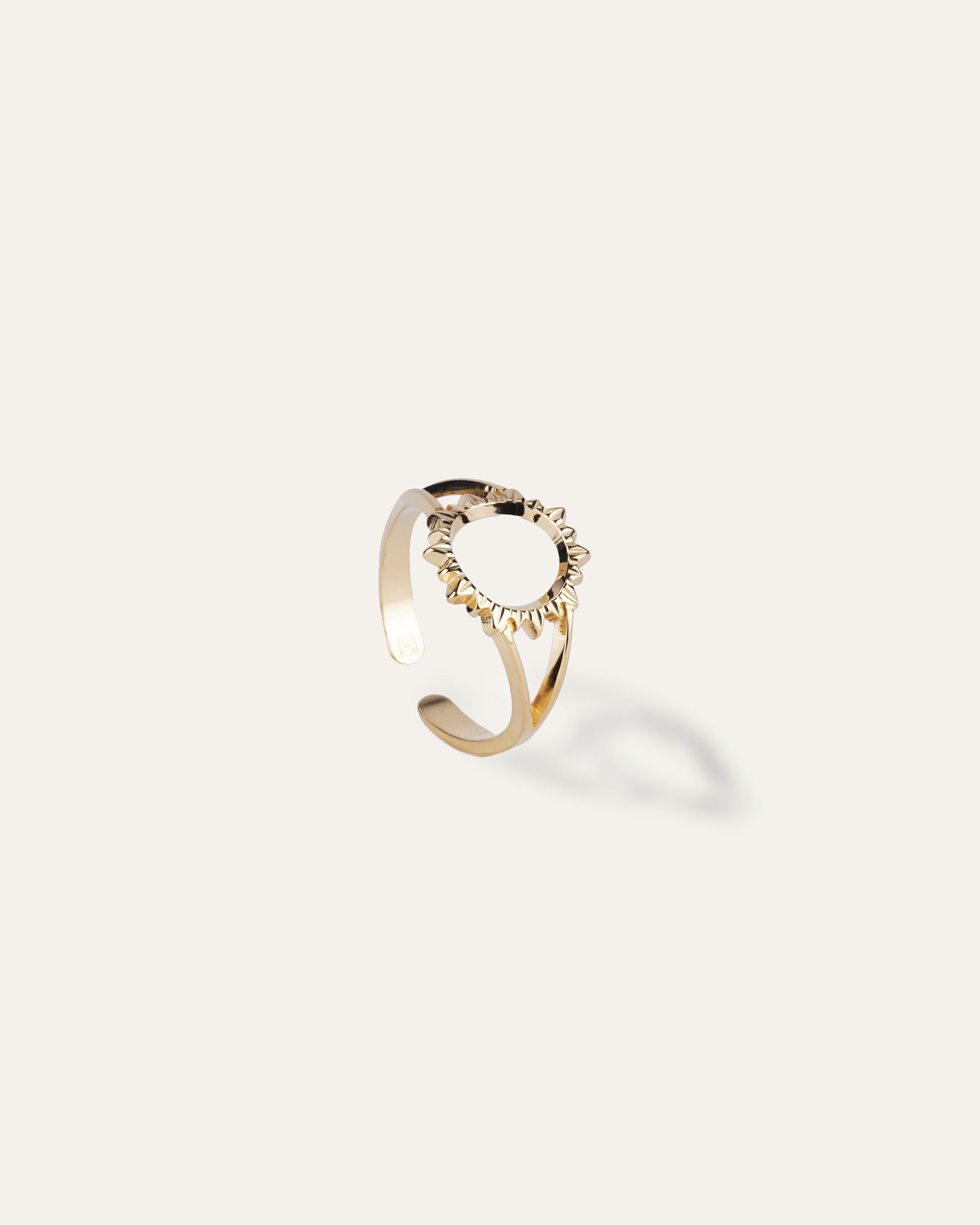 Bague Soleil Lumineuse Plaqué Or 18ct