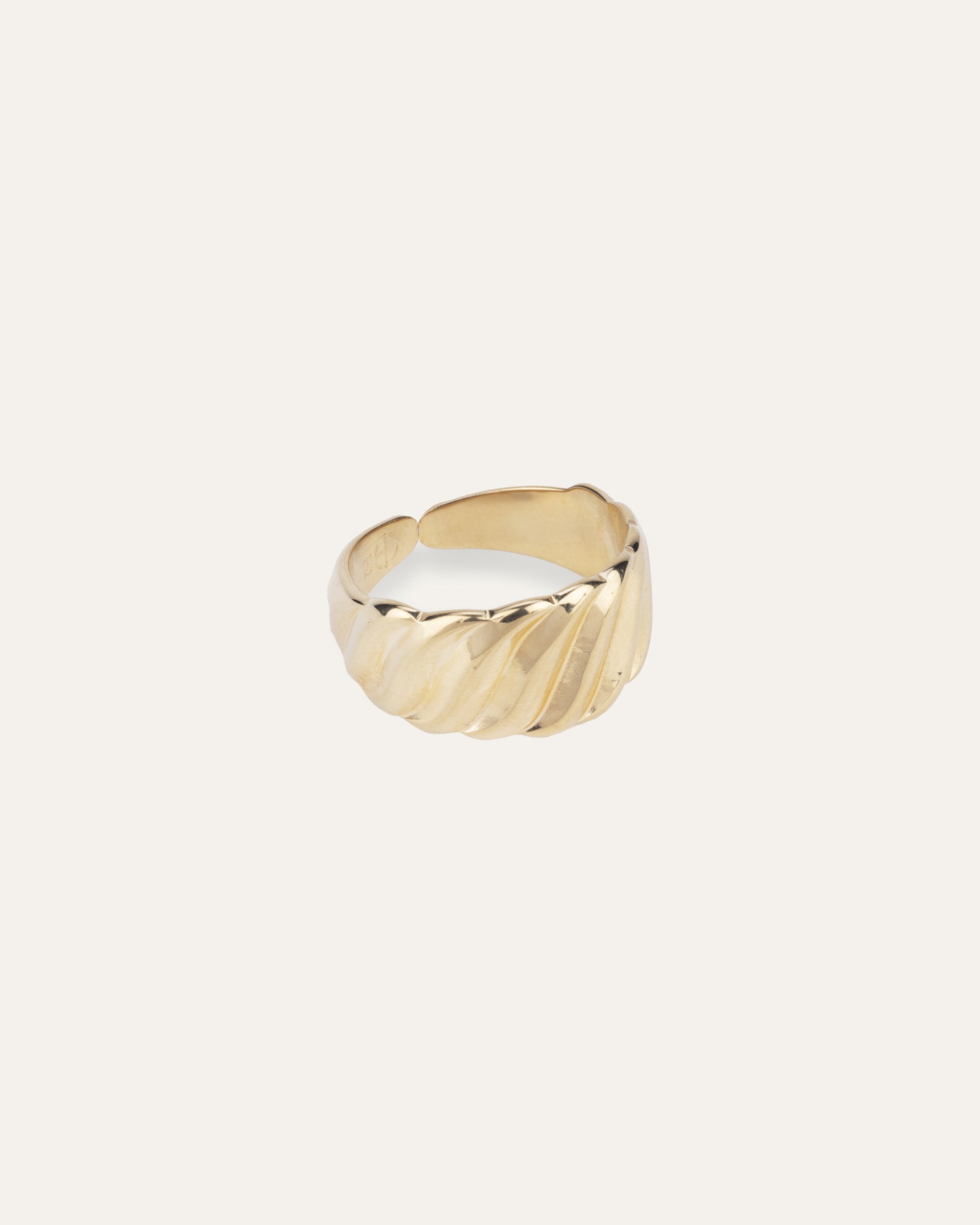 Bague Vague Rosa Plaqué Or 18ct