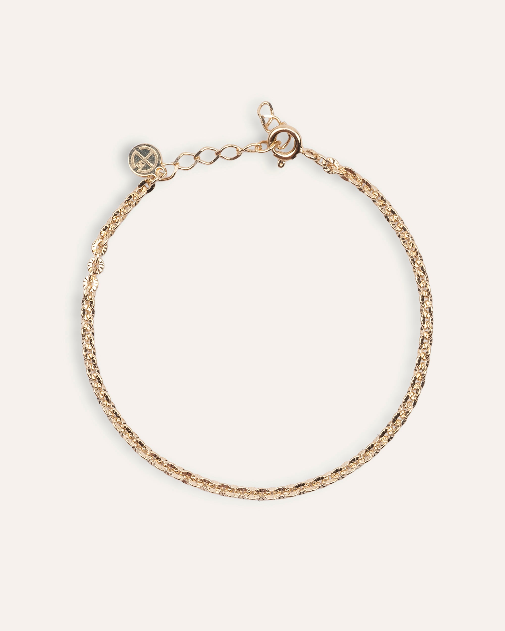 Bracelet Maille Soleil Simone Plaqué Or 18ct