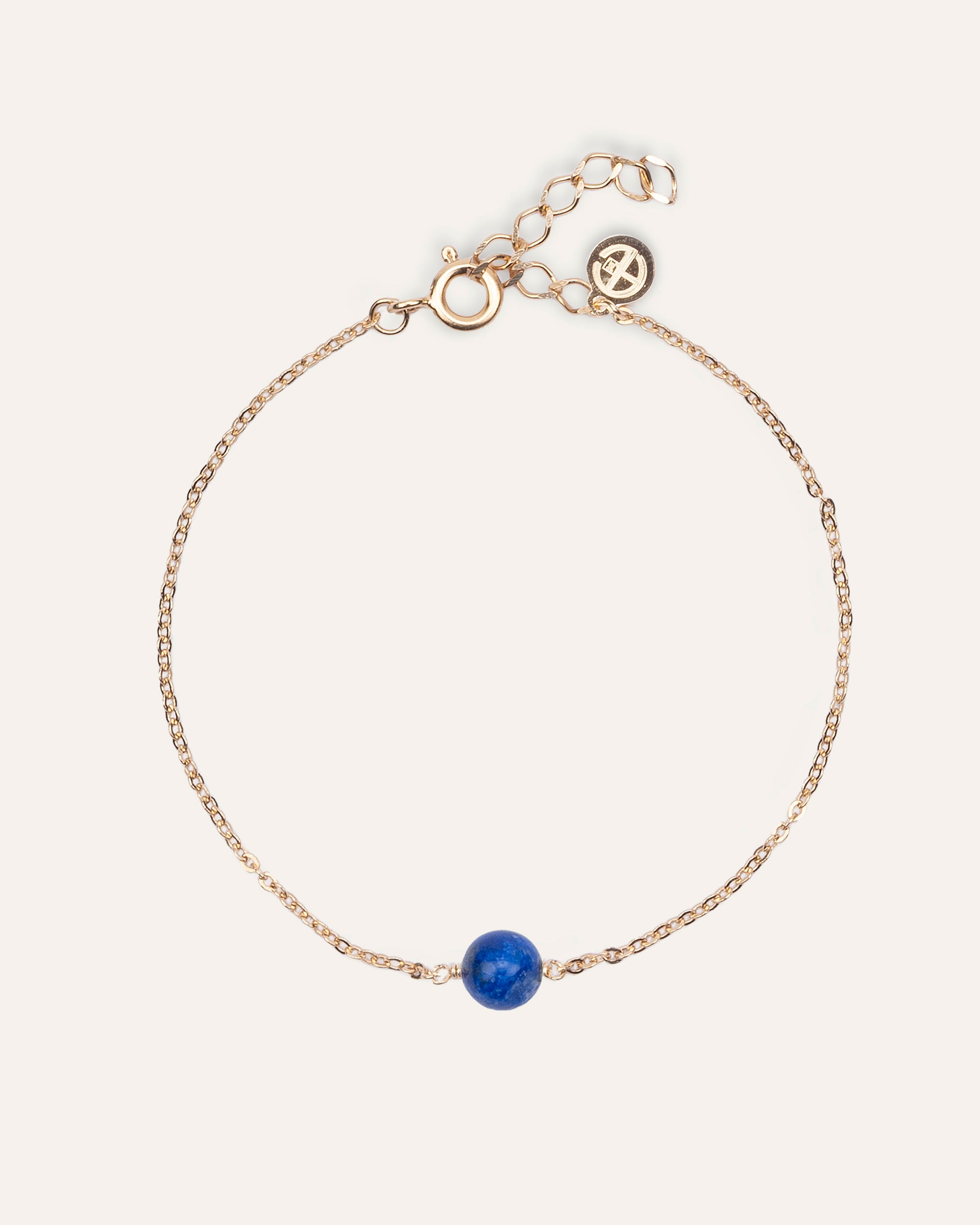 Elegance gold and lapis lazuli bracelet