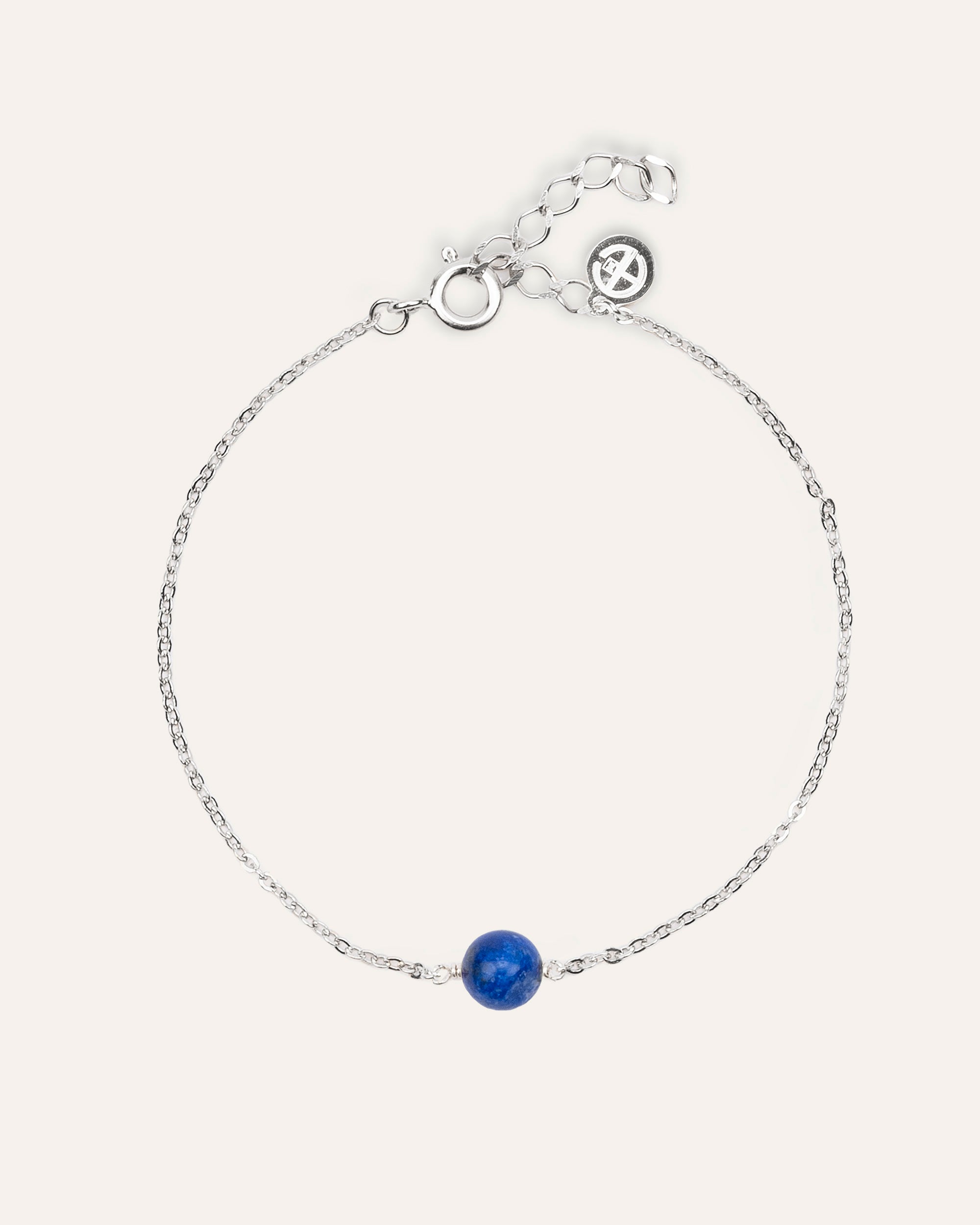 Bracelet Chaîne Forçat Élégance Argent 925 / Lapis Lazuli