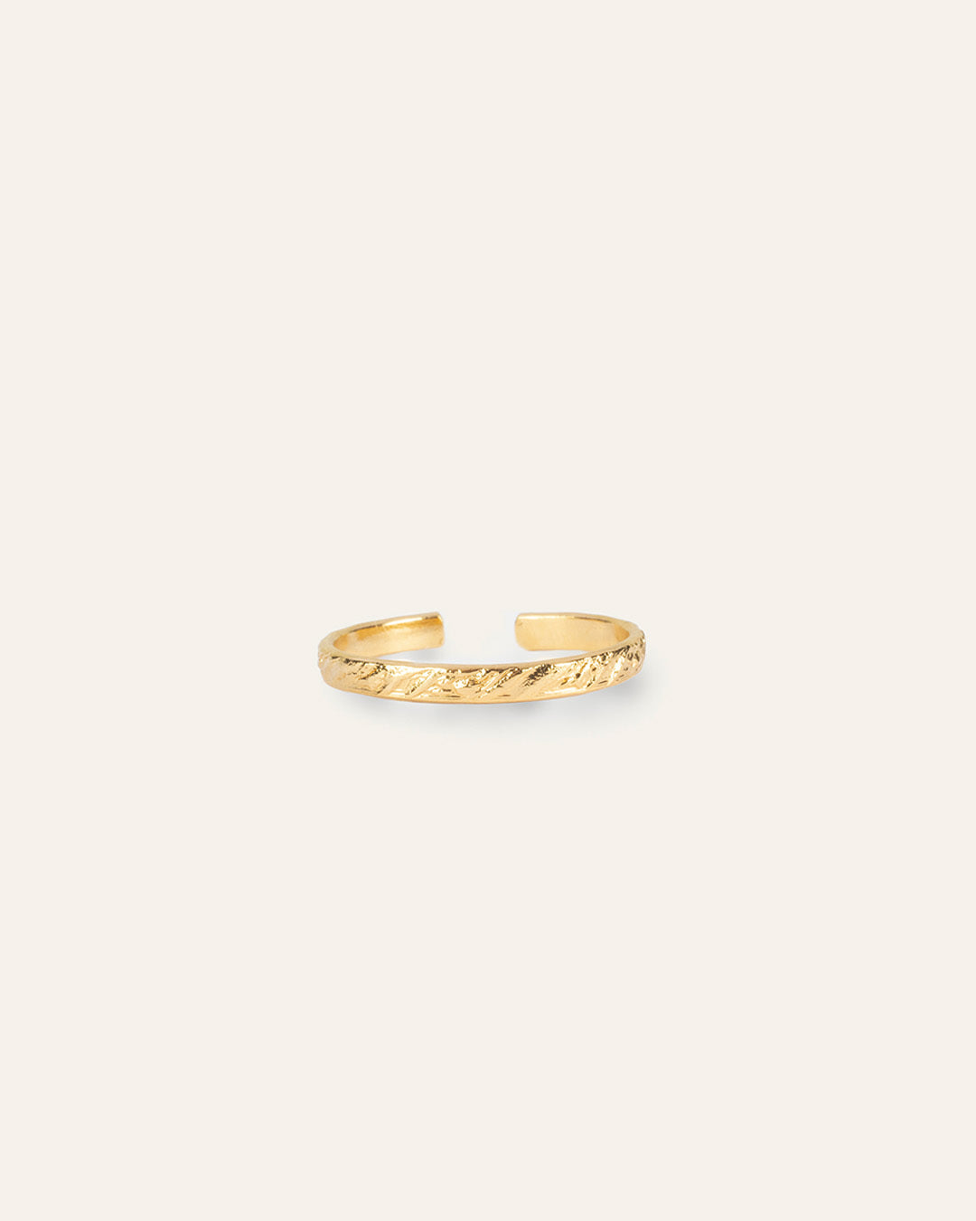 Bague Fine Griffée Liv Plaqué Or 18ct