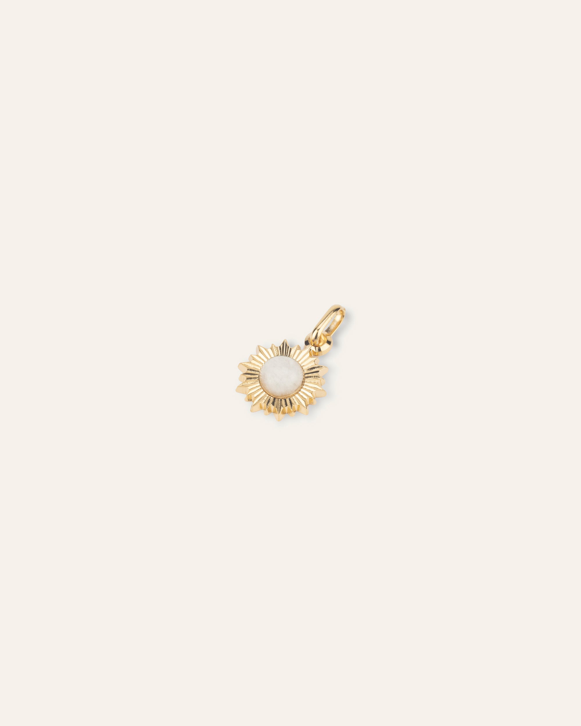 Ilios gold and moonstone pendant