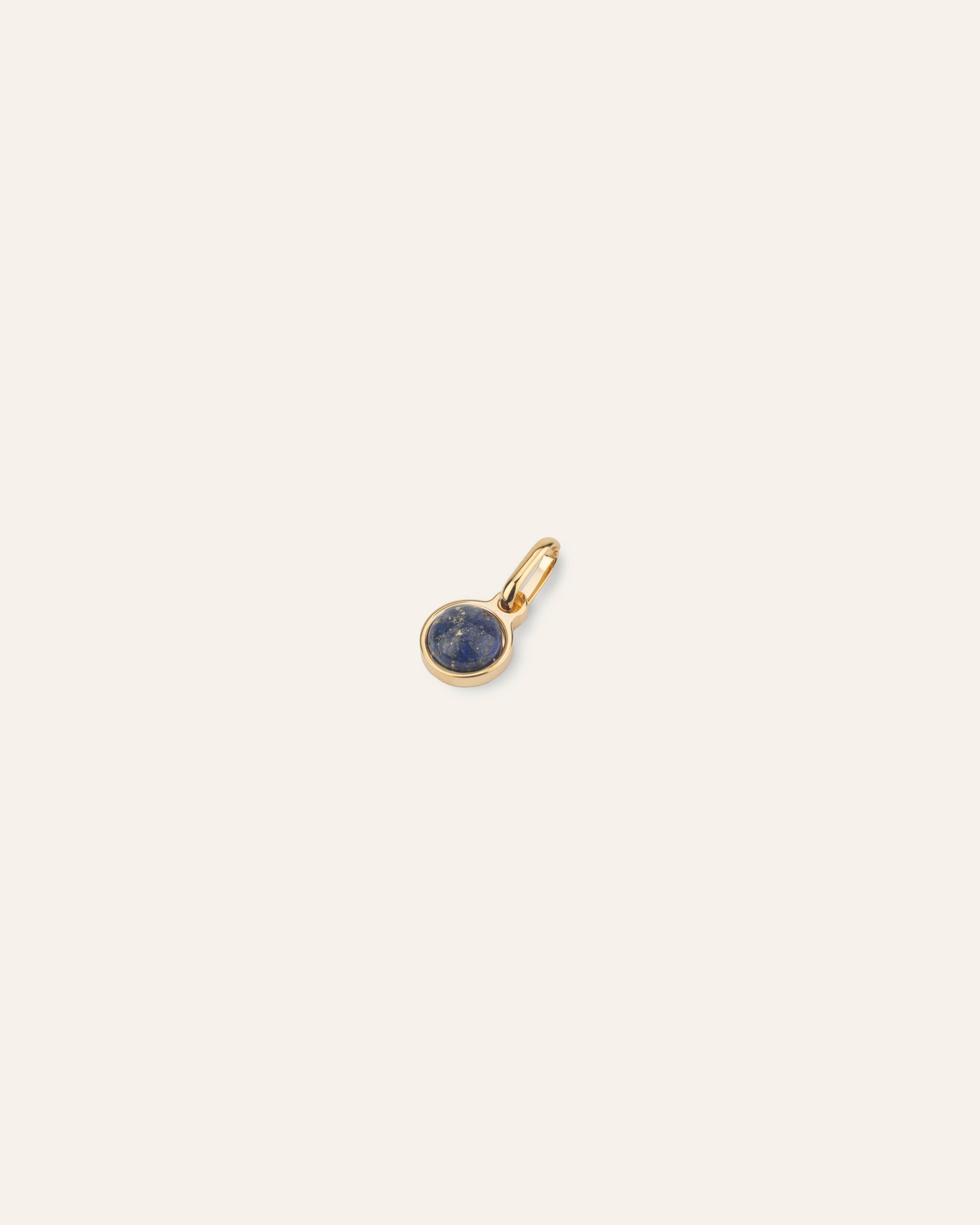 Pampille Harmonie Pierre de Naissance Septembre Plaqué Or 18ct / Lapis Lazuli 