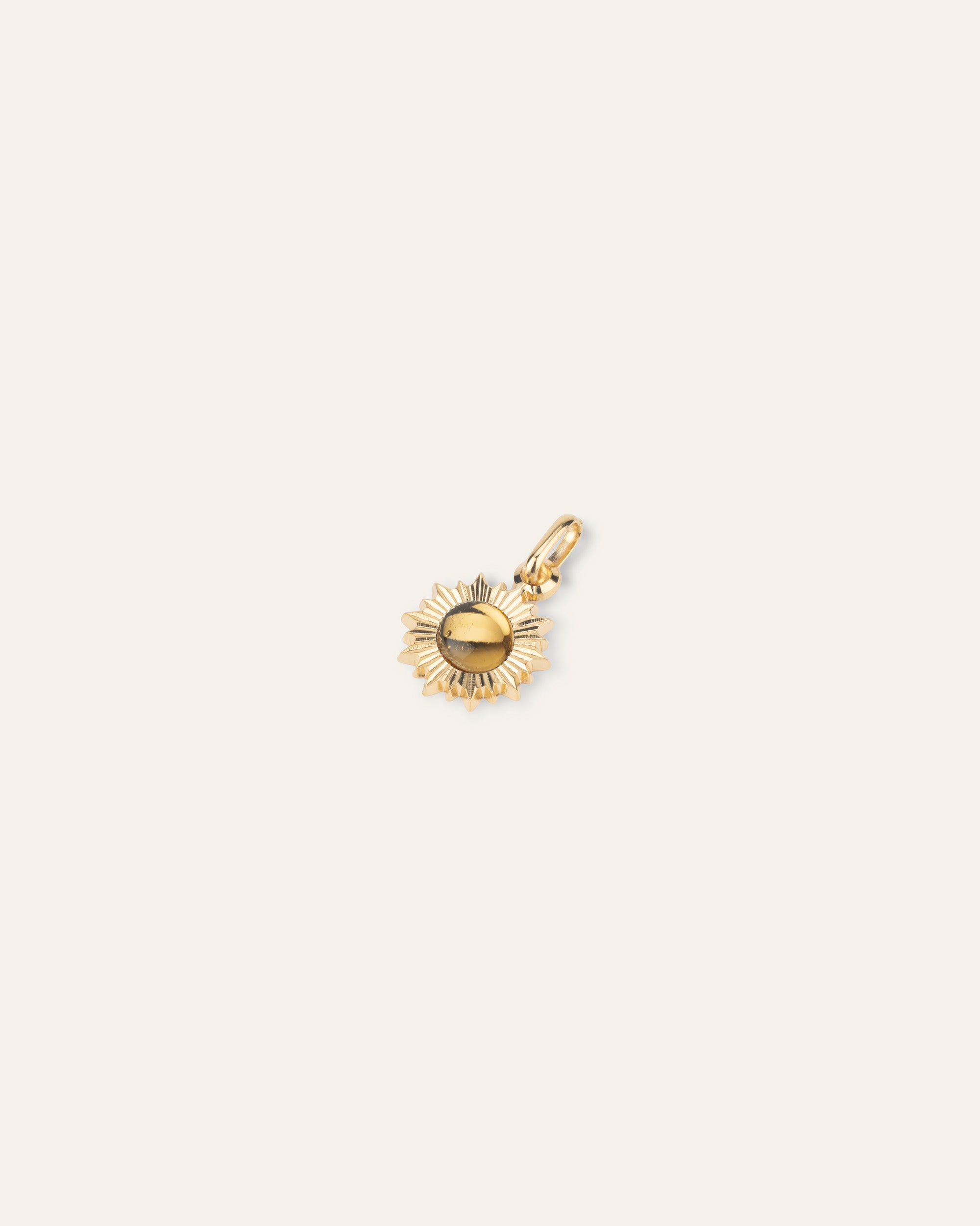Ilios gold and citrine pendant