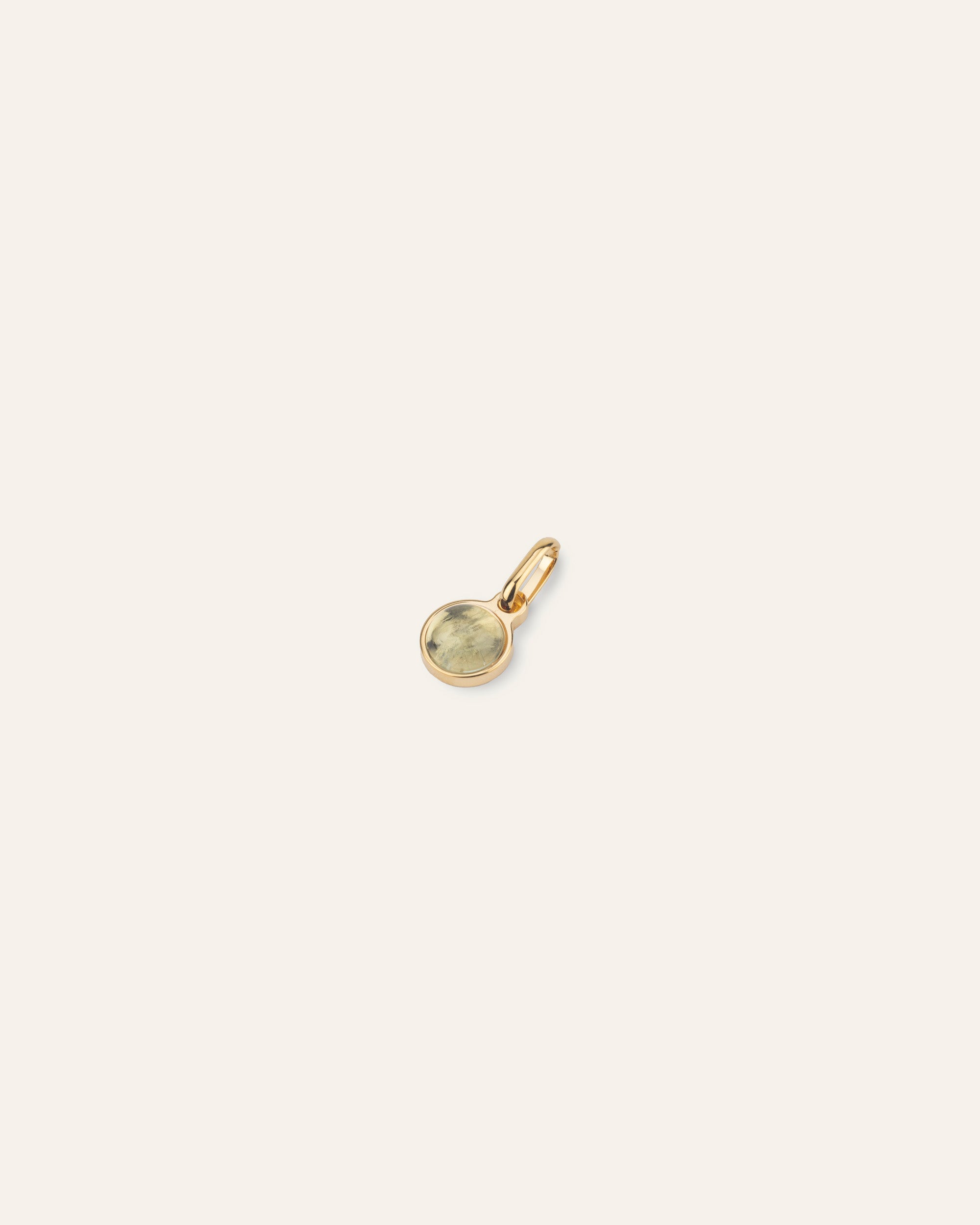Pampille Harmonie Pierre de Naissance Mars Plaqué Or 18ct / Aigue Marine 
