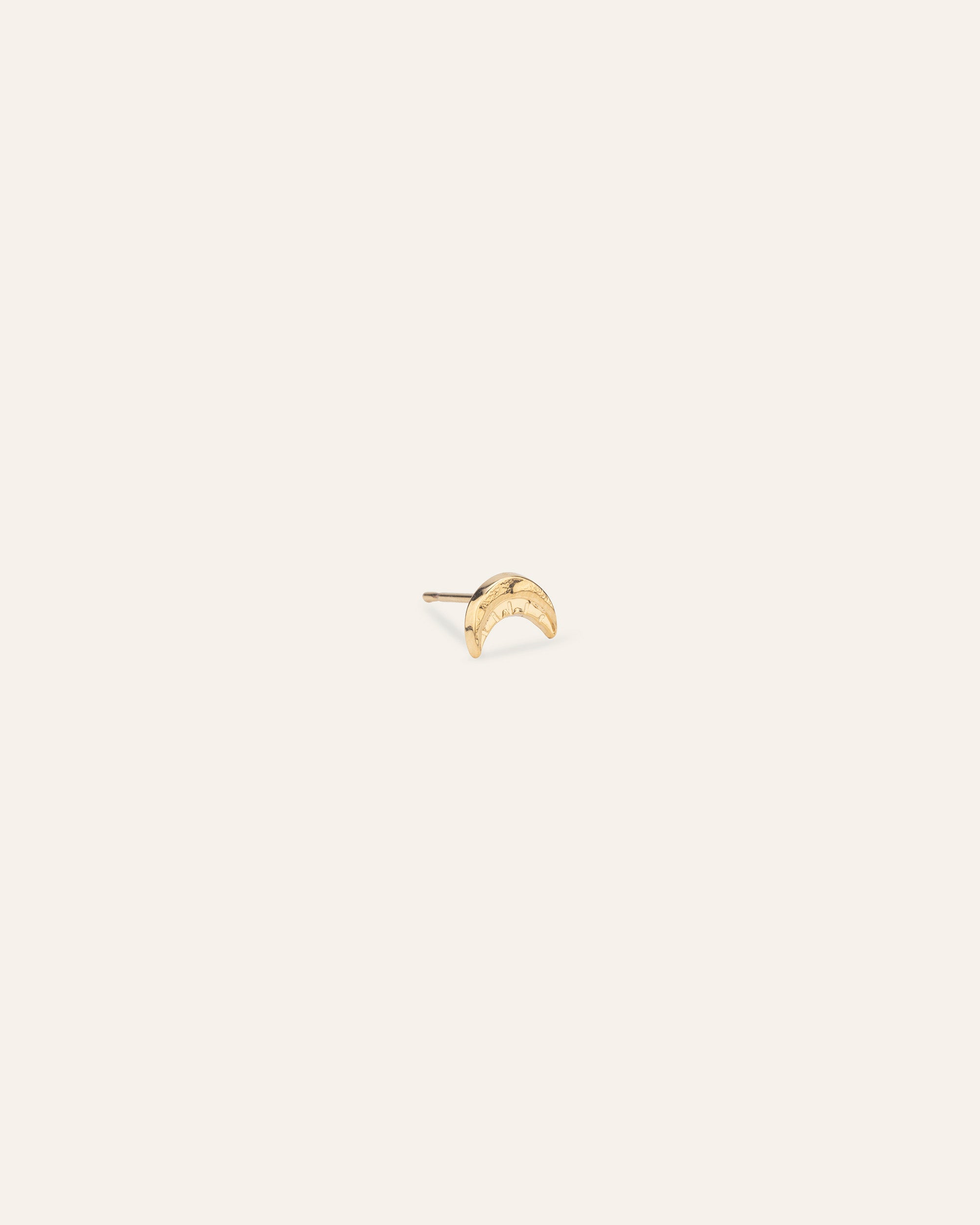 Boucle d'oreille Lune Galilée Plaqué Or 18ct