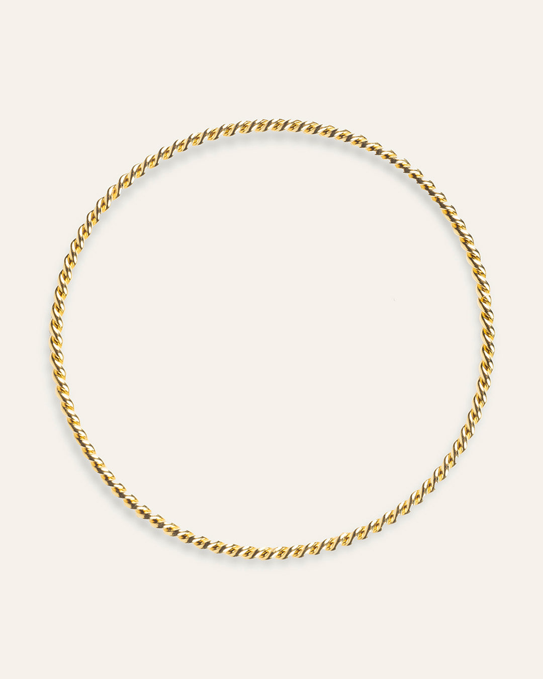 Jonc Torsadé Valéria Plaqué Or 18ct