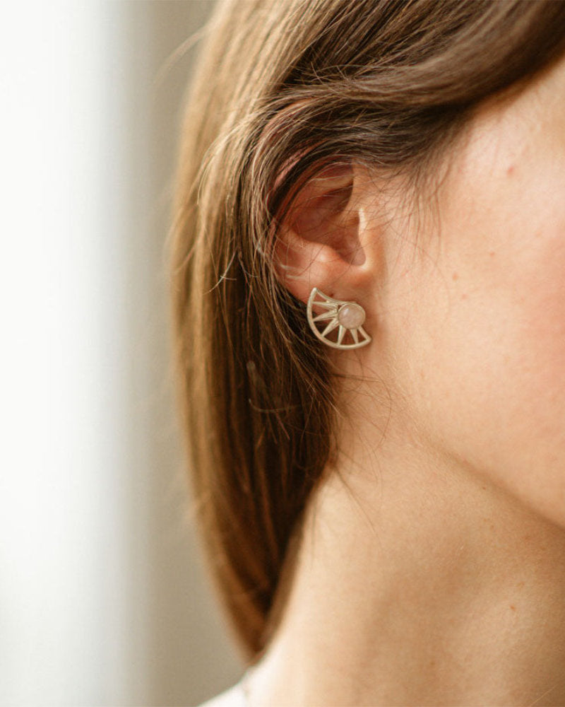 Izia half-sun openwork earrings