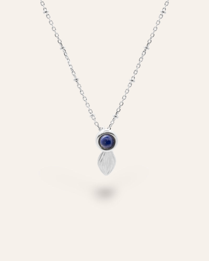 Désir silver and lapis lazuli necklace