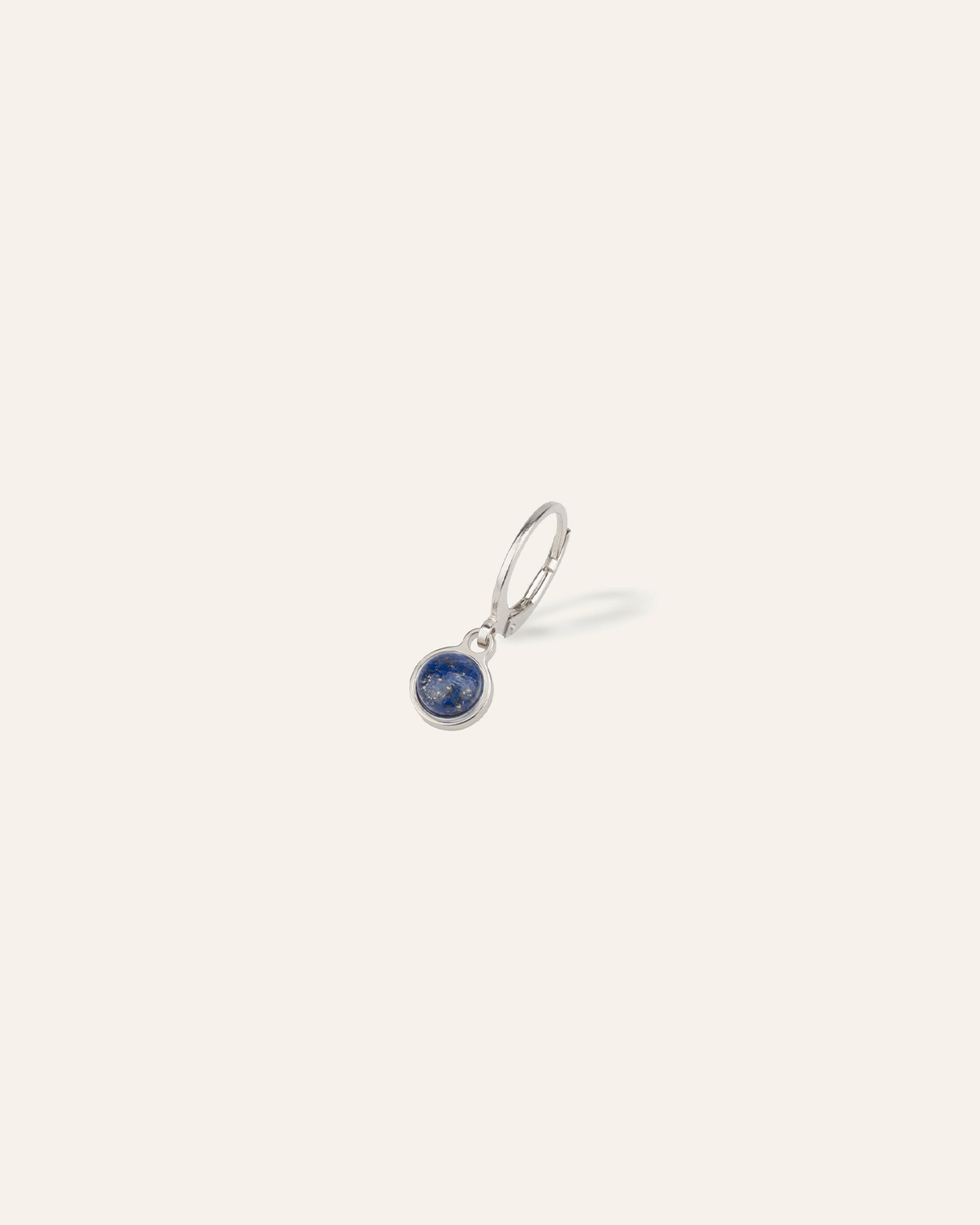 Dormeuse Harmonie Pierre de Naissance Septembre Argent 925 / Lapis Lazuli 