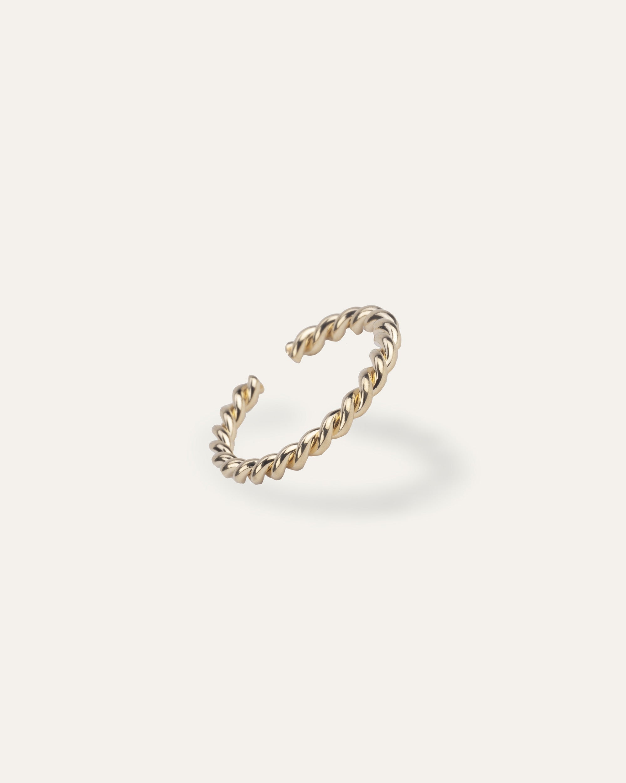 Bague Torsadée Gabrielle Plaqué Or 18ct